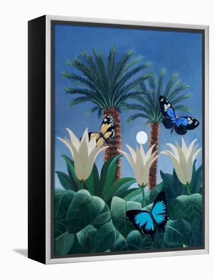 Flutter in the Jungle-ELEANOR FEIN-Framed Premier Image Canvas