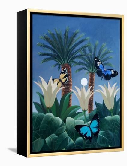 Flutter in the Jungle-ELEANOR FEIN-Framed Premier Image Canvas