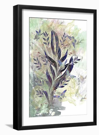 Flutter of Butterflies-The Tangled Peacock-Framed Giclee Print