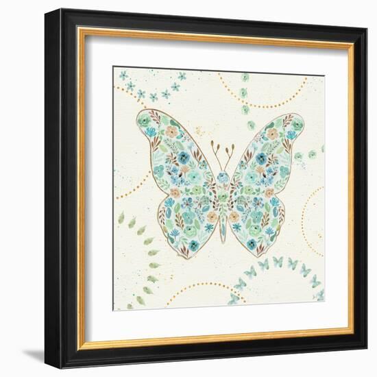 Flutterby Blooms I-Jess Aiken-Framed Art Print