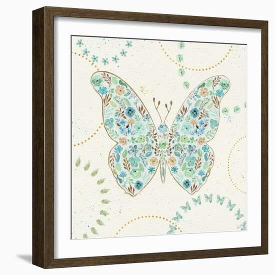 Flutterby Blooms I-Jess Aiken-Framed Art Print