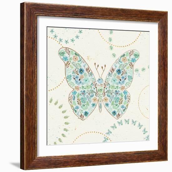 Flutterby Blooms I-Jess Aiken-Framed Art Print