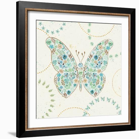 Flutterby Blooms I-Jess Aiken-Framed Art Print