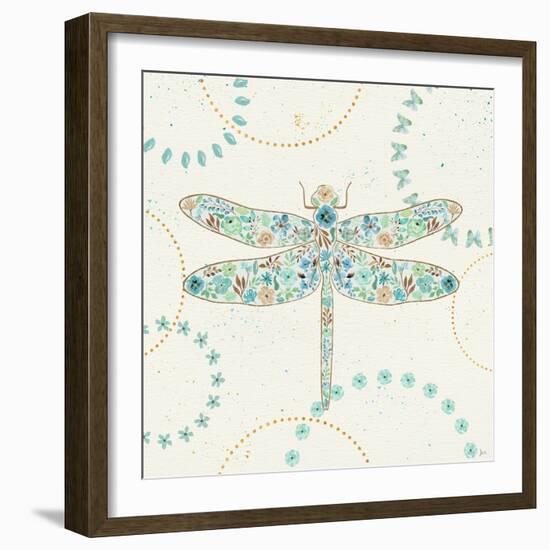 Flutterby Blooms II-Jess Aiken-Framed Art Print