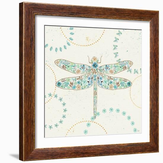 Flutterby Blooms II-Jess Aiken-Framed Art Print