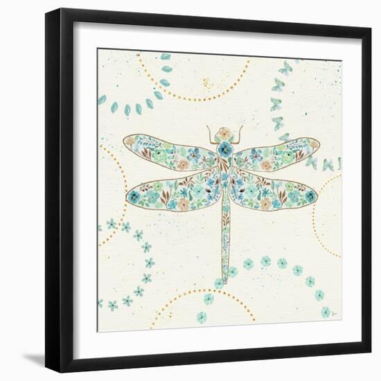 Flutterby Blooms II-Jess Aiken-Framed Art Print