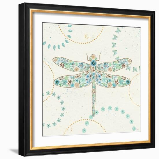 Flutterby Blooms II-Jess Aiken-Framed Art Print