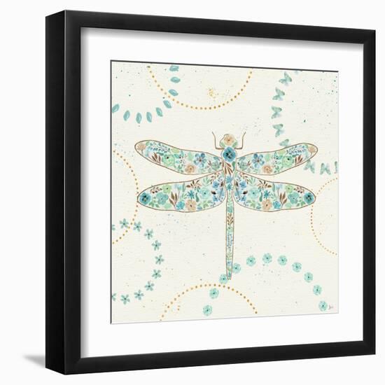 Flutterby Blooms II-Jess Aiken-Framed Art Print