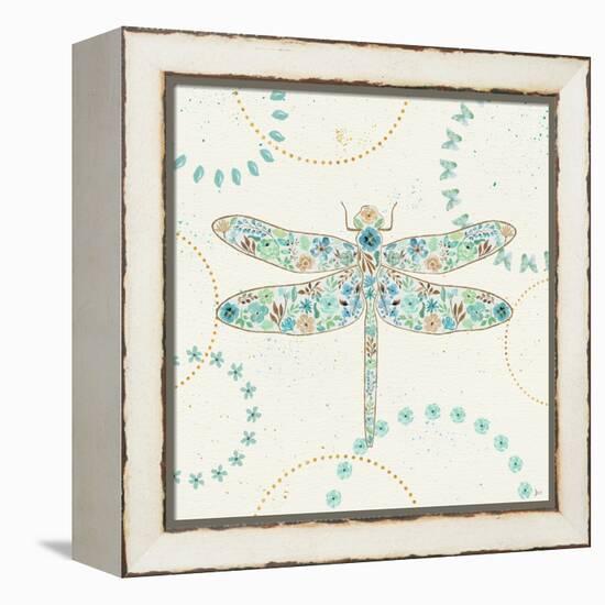 Flutterby Blooms II-Jess Aiken-Framed Stretched Canvas