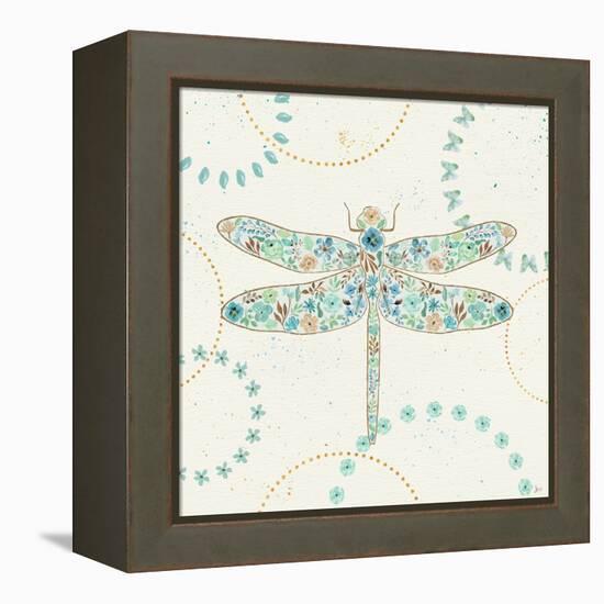 Flutterby Blooms II-Jess Aiken-Framed Stretched Canvas