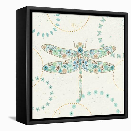 Flutterby Blooms II-Jess Aiken-Framed Stretched Canvas