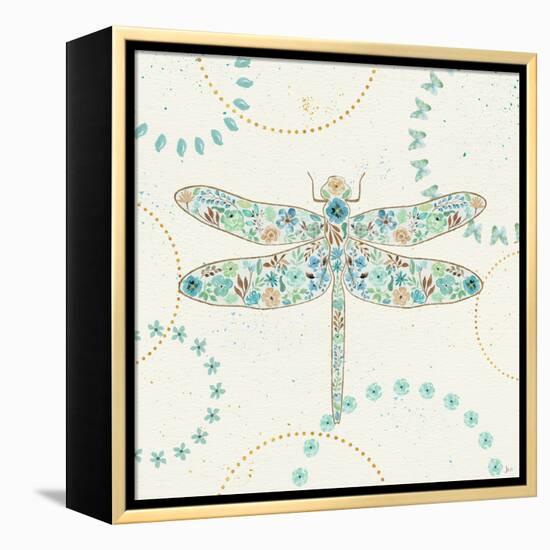 Flutterby Blooms II-Jess Aiken-Framed Stretched Canvas