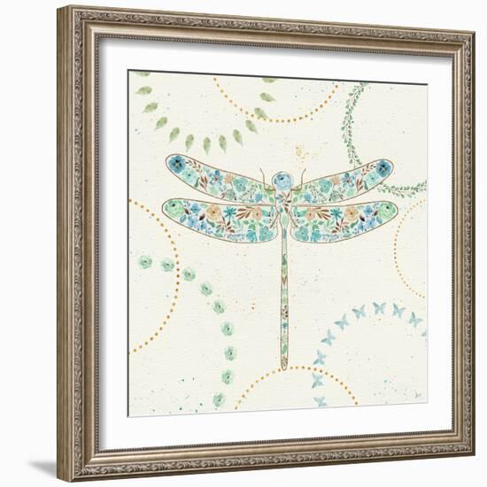 Flutterby Blooms III-Jess Aiken-Framed Art Print