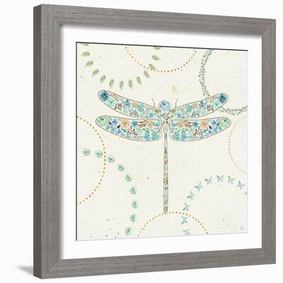 Flutterby Blooms III-Jess Aiken-Framed Art Print