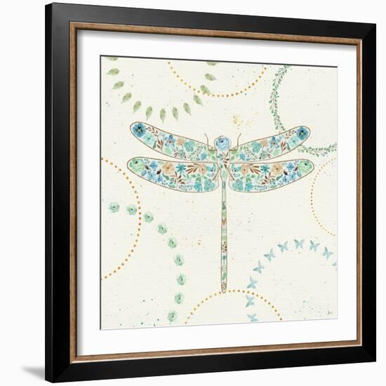 Flutterby Blooms III-Jess Aiken-Framed Art Print