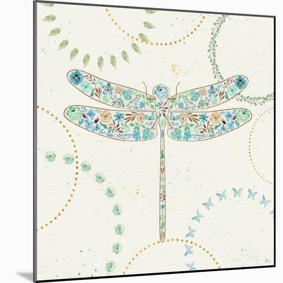 Flutterby Blooms III-Jess Aiken-Mounted Art Print