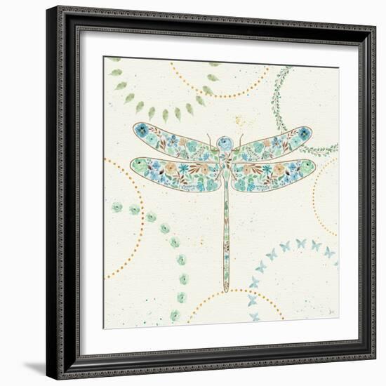 Flutterby Blooms III-Jess Aiken-Framed Art Print