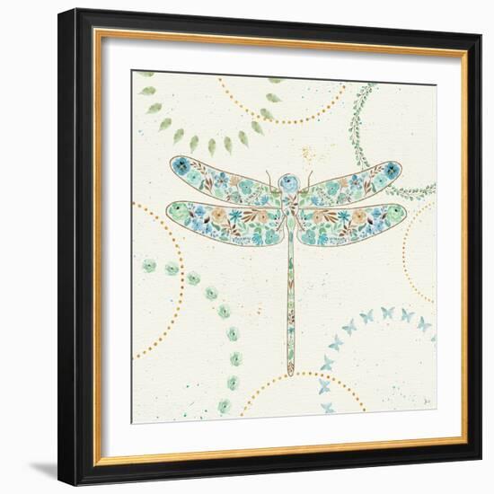 Flutterby Blooms III-Jess Aiken-Framed Art Print