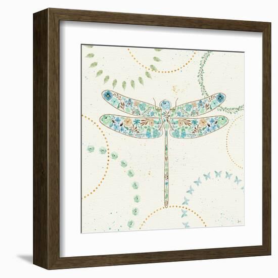 Flutterby Blooms III-Jess Aiken-Framed Art Print