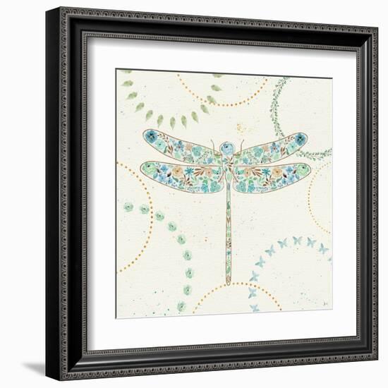 Flutterby Blooms III-Jess Aiken-Framed Art Print