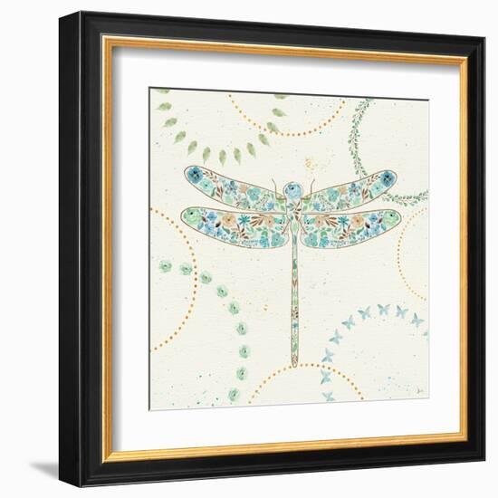 Flutterby Blooms III-Jess Aiken-Framed Art Print