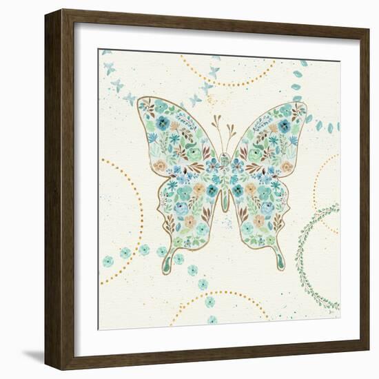 Flutterby Blooms IV-Jess Aiken-Framed Art Print