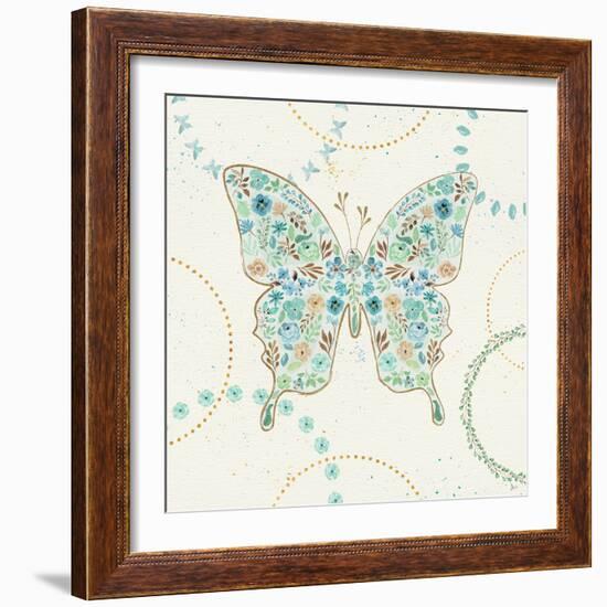 Flutterby Blooms IV-Jess Aiken-Framed Art Print