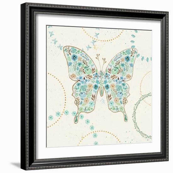 Flutterby Blooms IV-Jess Aiken-Framed Art Print