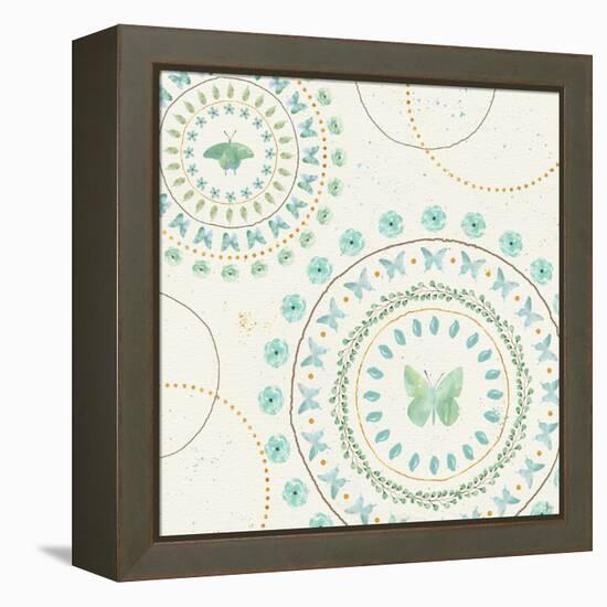 Flutterby Blooms VII-Jess Aiken-Framed Stretched Canvas