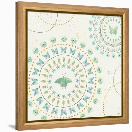 Flutterby Blooms VIII-Jess Aiken-Framed Stretched Canvas