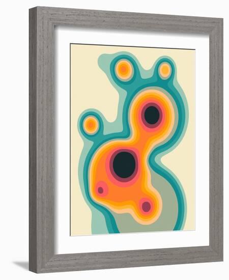 Flux 1-Jazzberry Blue-Framed Giclee Print