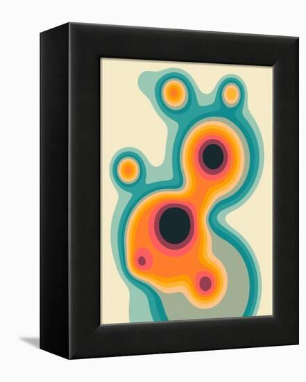 Flux 1-Jazzberry Blue-Framed Premier Image Canvas