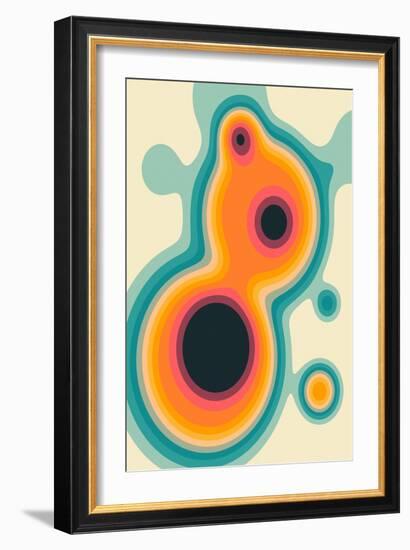 Flux 2-Jazzberry Blue-Framed Giclee Print