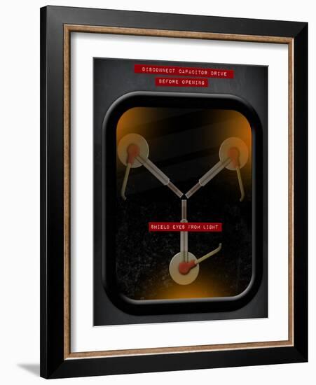 Flux Capacitor-null-Framed Premium Giclee Print