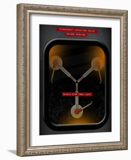 Flux Capacitor-null-Framed Art Print