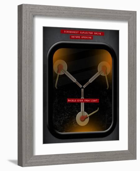 Flux Capacitor-null-Framed Art Print