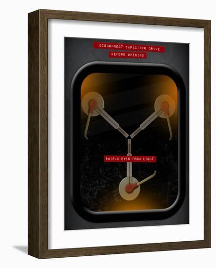 Flux Capacitor-null-Framed Art Print