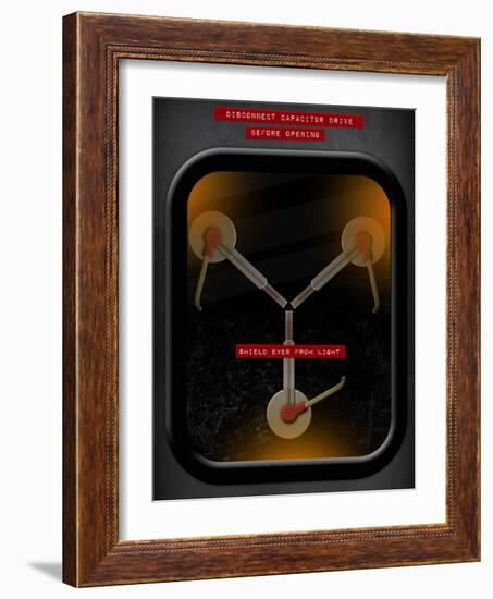 Flux Capacitor-null-Framed Art Print