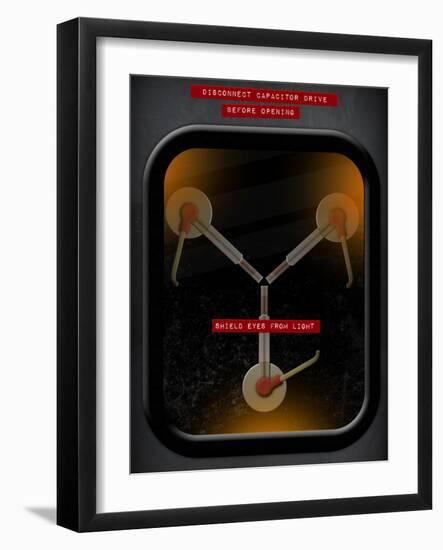 Flux Capacitor-null-Framed Art Print