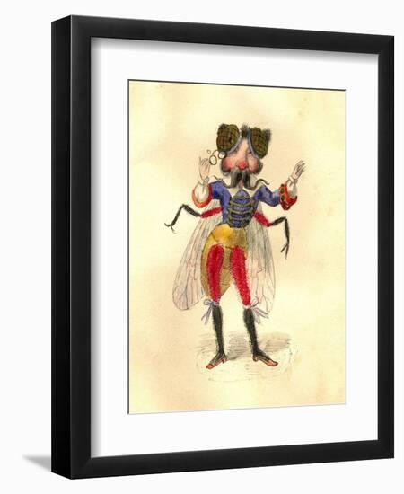 Fly 1873 'Missing Links' Parade Costume Design-Charles Briton-Framed Premium Giclee Print