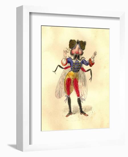 Fly 1873 'Missing Links' Parade Costume Design-Charles Briton-Framed Premium Giclee Print