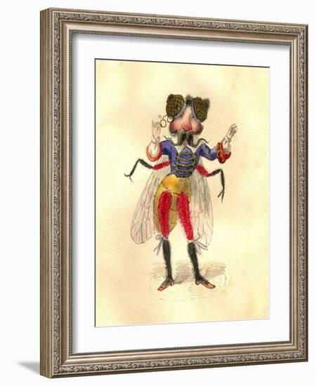 Fly 1873 'Missing Links' Parade Costume Design-Charles Briton-Framed Giclee Print