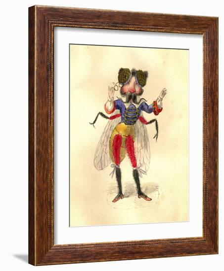 Fly 1873 'Missing Links' Parade Costume Design-Charles Briton-Framed Giclee Print