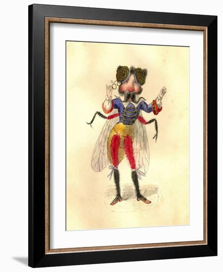 Fly 1873 'Missing Links' Parade Costume Design-Charles Briton-Framed Giclee Print