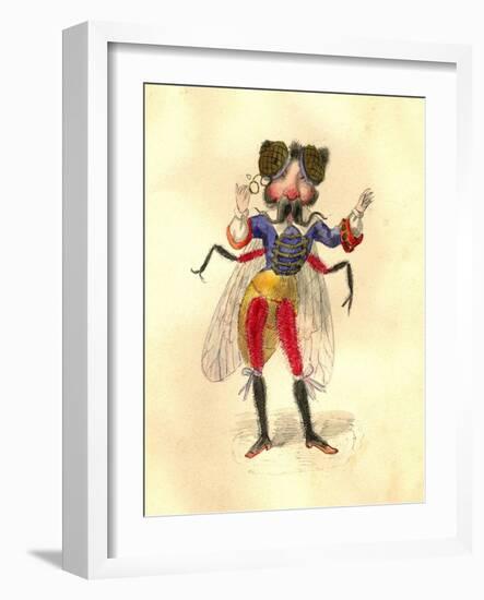 Fly 1873 'Missing Links' Parade Costume Design-Charles Briton-Framed Giclee Print