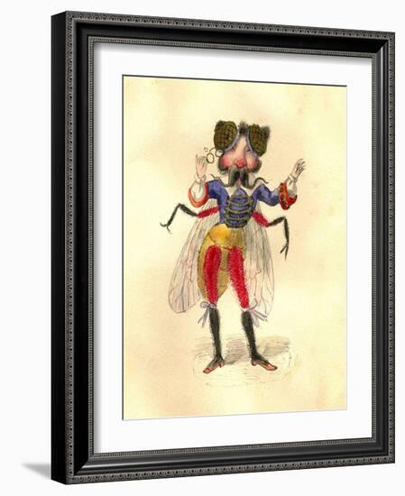 Fly 1873 'Missing Links' Parade Costume Design-Charles Briton-Framed Giclee Print