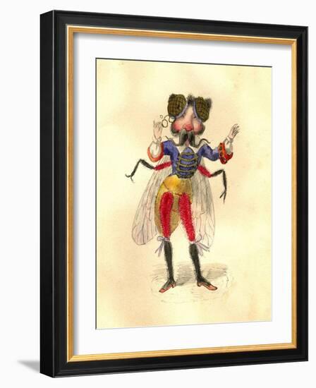 Fly 1873 'Missing Links' Parade Costume Design-Charles Briton-Framed Giclee Print