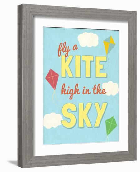 Fly a Kite-null-Framed Art Print