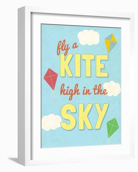 Fly a Kite-null-Framed Art Print