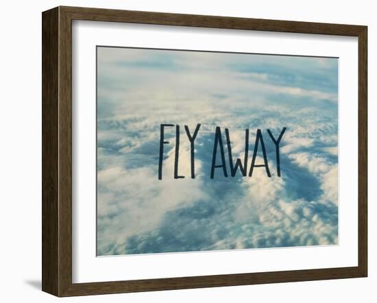 Fly Away Clouds-Leah Flores-Framed Giclee Print